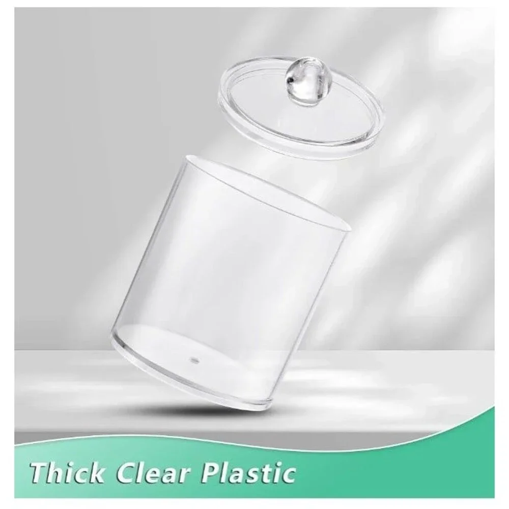 New! 4 PC Clear Plastic Bathroom Organizer Set